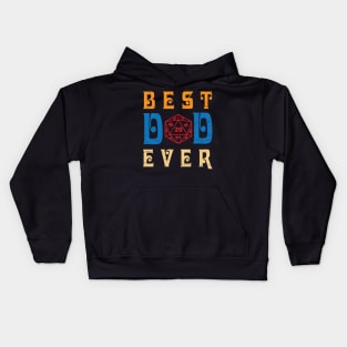 Best Gamer Dad Ever You Can Just Pause A Game Happy Father Day Gamer Vintage Retro Kids Hoodie